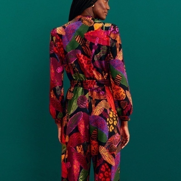 Farm Rio Leopard Mushroom Jumpsuit - Picture 6 of 13